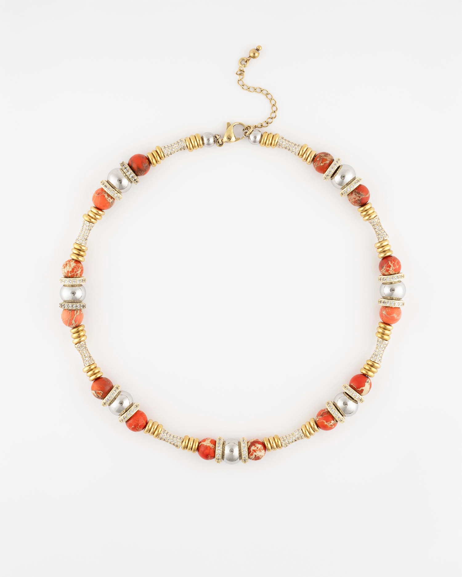 Collier Meritaten Orange texturé