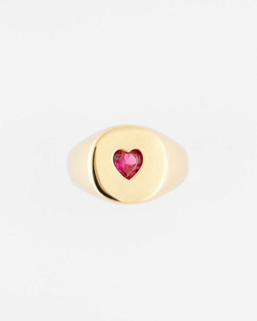 Bague COEUR ROSE